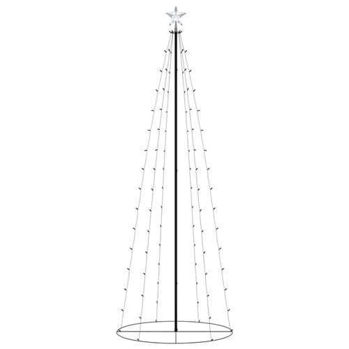 vidaXL Sapin de Noël cône 100 LED colorées 70x180 cm