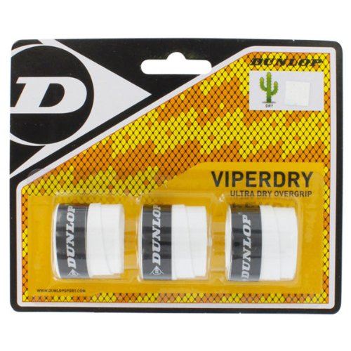 Dunlop Viperdry Overgrip Boîte de 3 surgrips Blanc