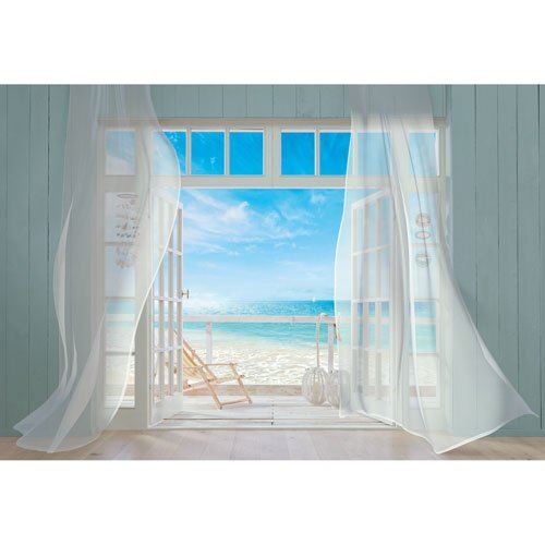 Komar 8–956 368 x 254 cm Malibu papier peint mural – Bleu (8 pièces)