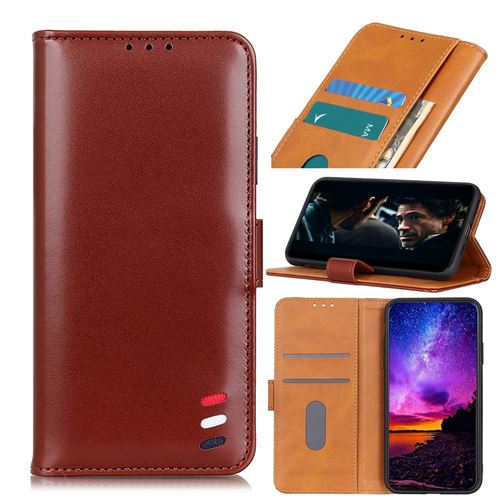 Etui en PU avec support couleur marron pour votre Sony Xperia L4
