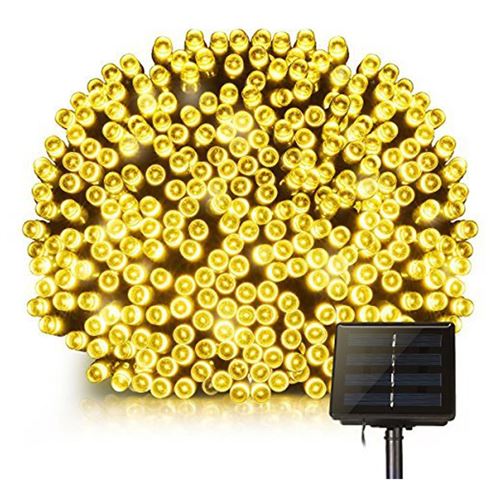 Guirlande lumineuse solaire décoration extérieur 400 LED blanc chaud YOGY SOLAR WARM 33.90m 8 modes