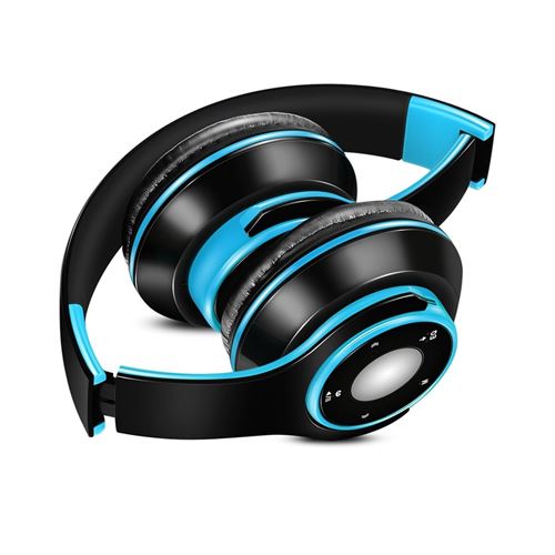 Non Communiqué Bleu Casque Audio 775 Bluetooth Sans Fil Confortable Et Portable - Image 1