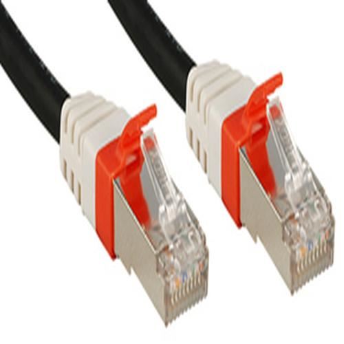 LINDY C&acirc;ble r&eacute;seau Patch Cat.6 (A) S/FTP PIMF Premium, cuivre, 10 Gbit, 500Mhz, LSOH, Noir, 10m