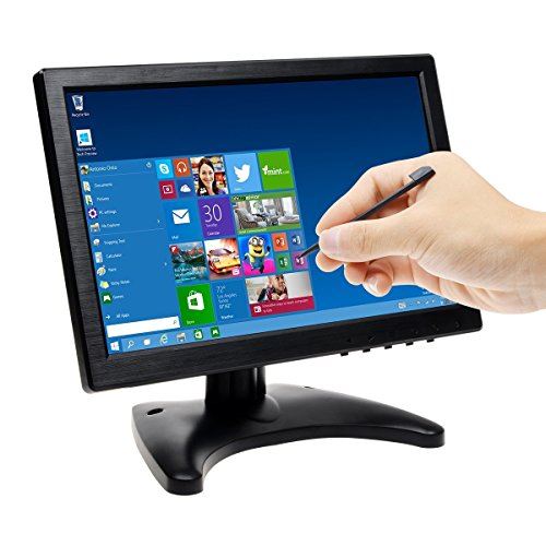 Écran 10.1 Pouces TOGUARD Moniteur Avec Écran Tactile LED en Couleur, Affichage de Moniteur 1280*800 Écran de Surveillance, Inclut S