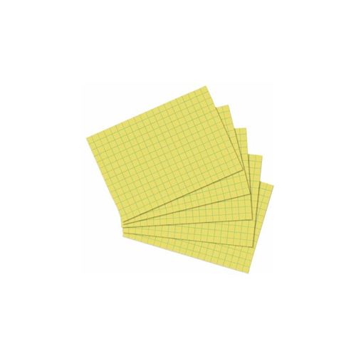 Herlitz Fiches bristol Jaune - vue 1