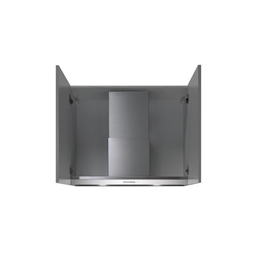 Falmec Design Virgola Plus - Hotte - hotte décorative - largeur : 56.3 cm - profondeur : 35 cm - evacuation & recyclage - inox et verre