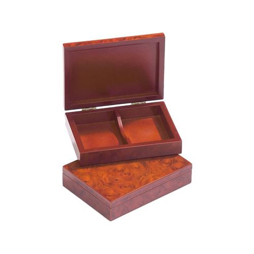 Boite en bois pour 2 jeux de cartes