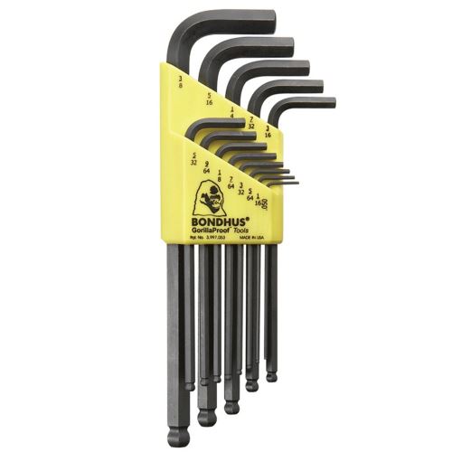 Bondhus Ball Hex set impérial 12 pièces jaune
