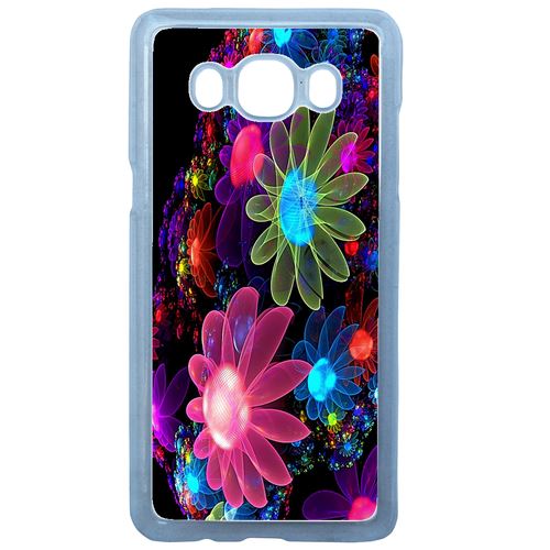 Coque Fleurs 3d Colorées Compatible Galaxy J7 2016 Transparent