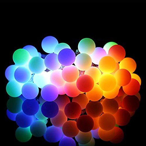 Guirlande Lumineuses 40 Led boules, Longueur 4.5 Mètres,Multi-couleur pour Noel, Mariage etc [Classe énergétique A++]