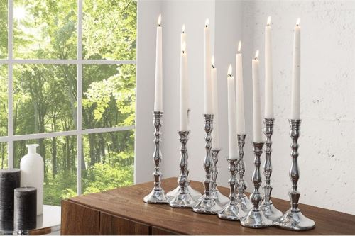 Chloé Design - Chandelier design Cierge - argent
