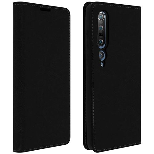 Housse pour Xiaomi Mi 10 / Mi 10 Pro Cuir Porte cartes Support Vidéo noir
