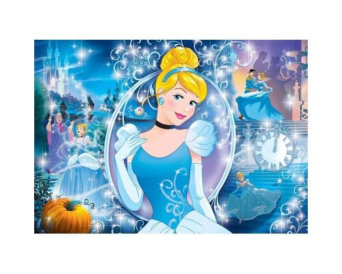 Puzzle 104 Pièces : Puzzle Brillant - Disney Princess, Clementoni