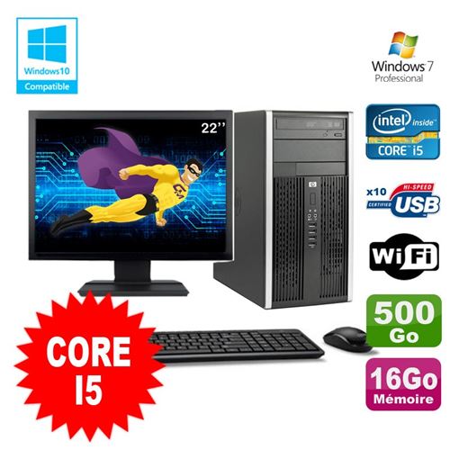 Acheter Pc tour hp pro 6200 core i5 3.1ghz 16go 500go graveur wifi w7 ecran 22' État correct - 329,00 € Pc tour hp pro 6200 core i5 3.1ghz 16go 500go graveur wifi w7 ecran 22' État correct - Hewlett-Packard reconditionné disponible sur Fnac