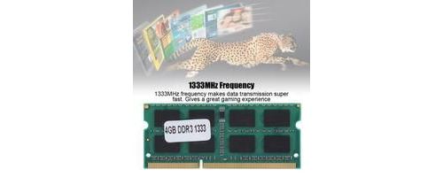 Mémoire RAM 4 Go PC3 10600 pour ordinateur portable 1333 MHz pour Intel