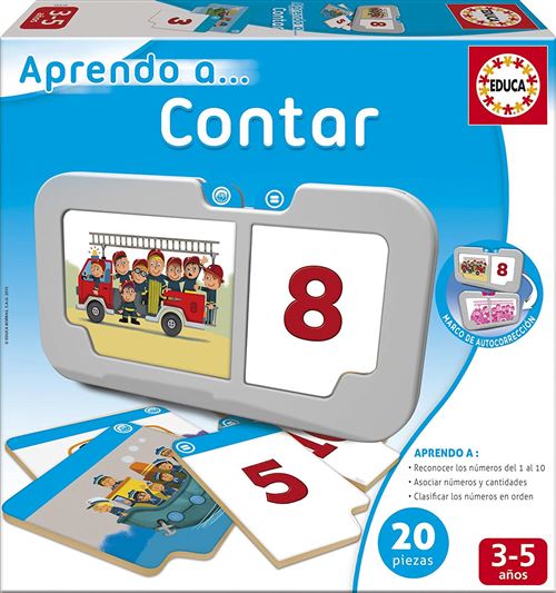 Educa Borrás Jeu éducatif J'apprends à... (français non garanti) A Compter