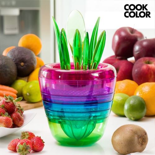 Kit d'accessoires de cuisine à empiler - Presse agrume 10 accessoires
