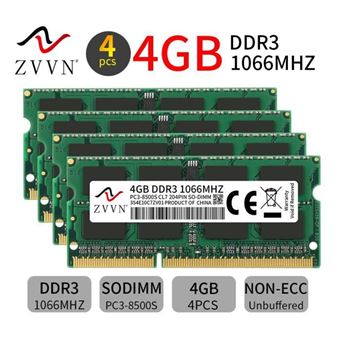 A-Tech 1GB DDR3 1066MHz PC3-8500 CL7 SODIMM 1.5V 204-Pin Non-ECC SO-DIMM Laptop, Notebook RAM Memory Module At - Foto 9