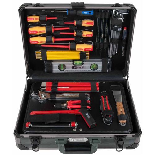 Ks Tools Ensemble D'outils D'électricien 128 Pcs 1/4 + 1/2 911.0628