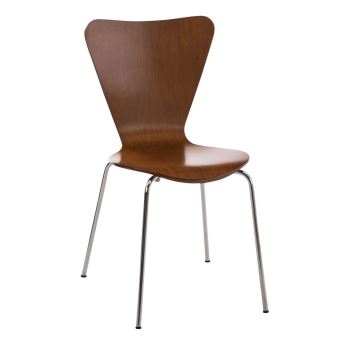Chaise empilable Calisto , Marron - 1