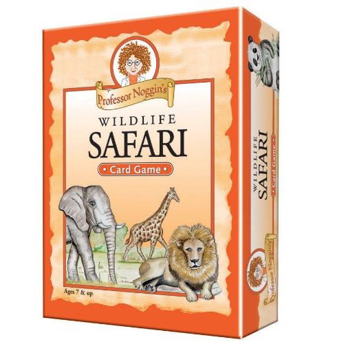 Professor Noggins Wildlife Safari - Un jeu de cartes basé sur un jeu éducatif pour les enfants - 7 ans et plus
