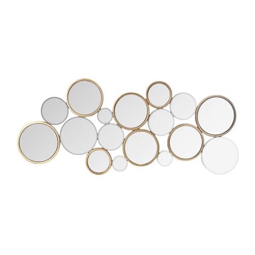 Miroir design - 17 ronds - Aaron - 106 x 45 cm