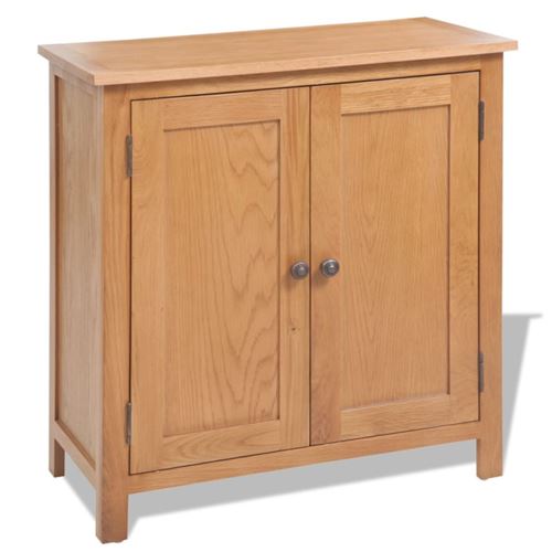 vidaXL Buffet 70 x 35 x 75 cm Chêne massif Marron