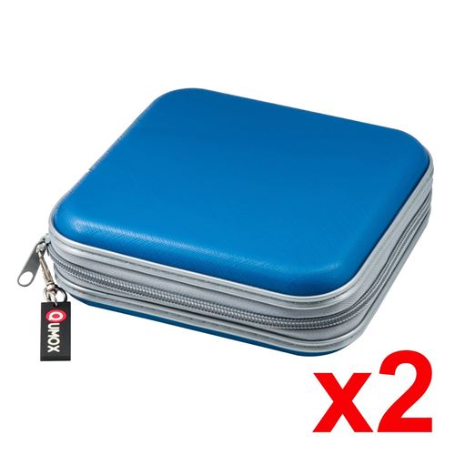 2pcs Pochette Cd Transport Rangement Zippee Antichoc 40 Cd Dvd