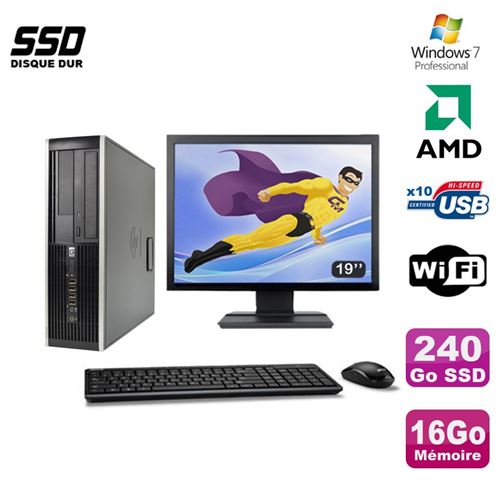 Acheter Pc hp compaq 6005 pro sff amd 3ghz 16go 240go ssd graveur wifi w7 pro 19' État correct - 249,00 € Pc hp compaq 6005 pro sff amd 3ghz 16go 240go ssd graveur wifi w7 pro 19' État correct - reconditionné disponible sur Fnac