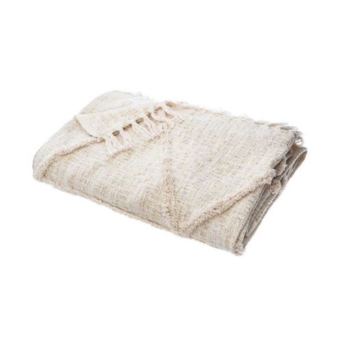 Jeté de Lit Slub 180cm Beige