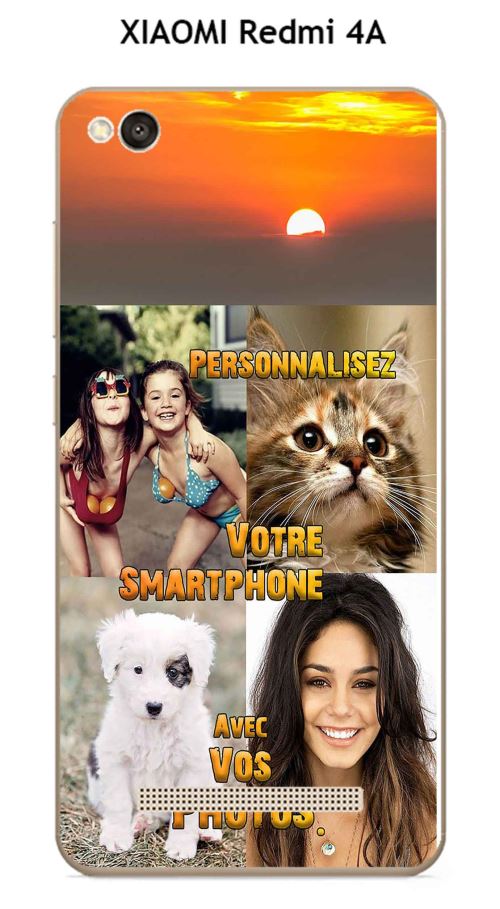 Coque XIAOMI Redmi 4A design Personnalisée avec VOS photos