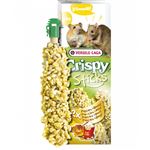 Friandises en sticks (2x55g) pop-corn et miel . pour hamsters et rat .
