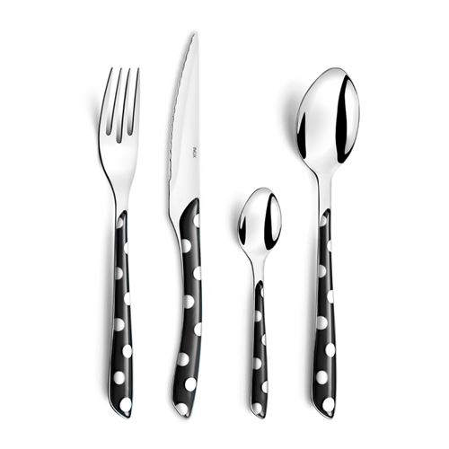 Amefa valisette de 24 couverts - noir eclat 520756