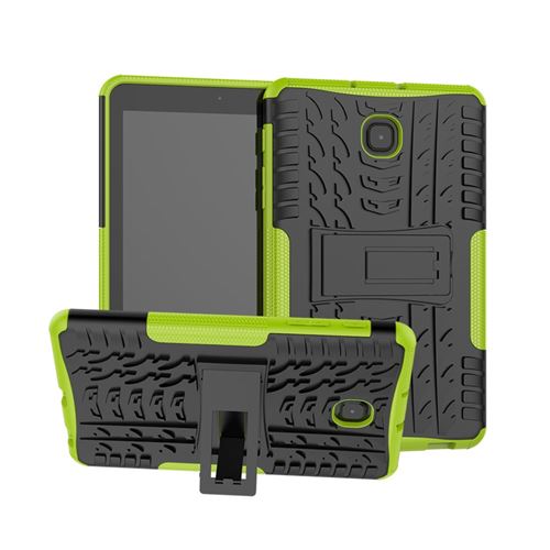 Coque en TPU combo de pneus cool vert pour votre Samsung Galaxy Tab A 8.0 (2018) T387