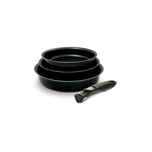 Backen Easycook Batterie De Cuisine Set De Poeles 4 Pieces - Noir