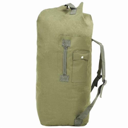 vidaXL Sac de sport style militaire 85 L Vert olive