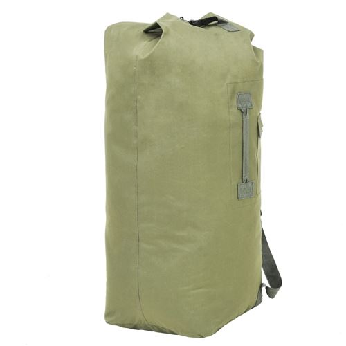 vidaXL Sac de sport style militaire 85 L Vert olive Sac de