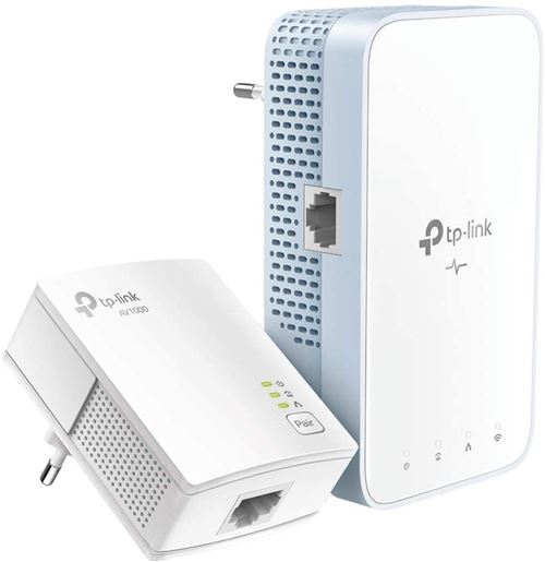 TP-Link TL-WPA7517 KIT V1 Wi-Fi Kit - Kit d'adaptation pour courant porteur - GigE, HomePlug AV (HPAV), HomePlug AV (HPAV) 2.0, IEEE 1901 - 802.11a/b/g/n/ac - Bi-bande - Branchement mural - avec TP-Link TL-PA7010