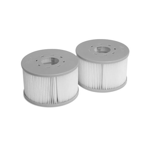 Lot de 2 filtres MSPA V2 pour spas gonflables Fjord Kili Camaro Mono Aurora et Tekapo - compatible avec SPA 2020 - 2 Cartouches filtrantes de remplacement pour spa gonflable mspa