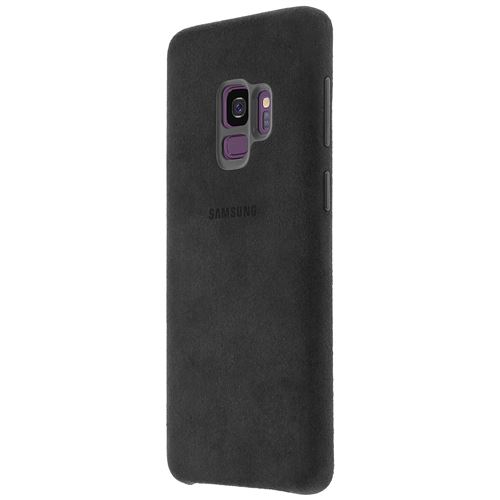 Samsung Alcantara Cover EF-XG960 - Coque de protection pour téléphone portable - alcantara - noir - pour Galaxy S9, S9 Deluxe Edition