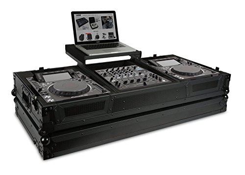 UDG Ultimate Flight Case CDJ 2000/900 Nexus II Black Plus (Laptop shelf + Wheels) U91026BL
