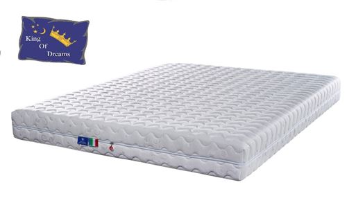 Matelas Mousse Poli Lattex Indformable - - 140x200 cm - Soutien Equilibr - Dhoussable - Lavable