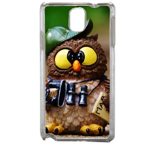 Coque Chouette Compatible Samsung Galaxy Note3 Transparent