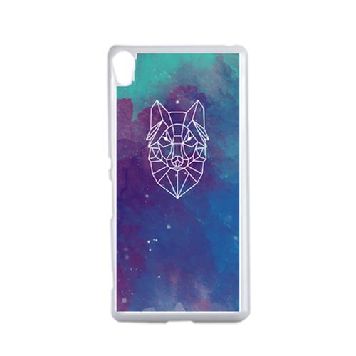 Coque Hyper Animals Space Loup Compatible Sony Xperia X Transparent