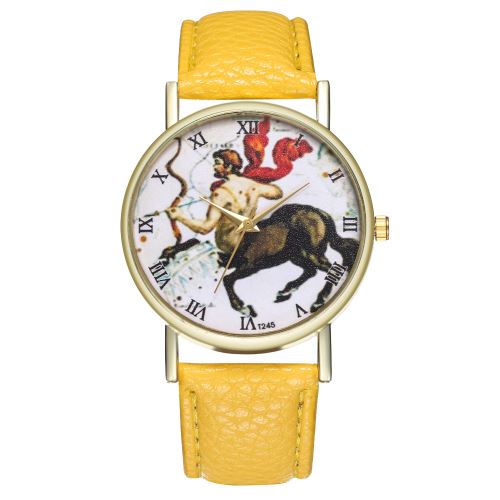 Regarder la tendance montre homme montre femme étudiant T245-Ajaune