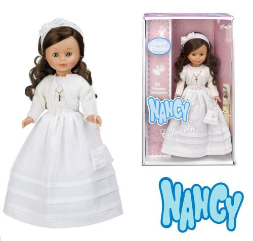 Nancy Poupée Communion brunne 45 cm