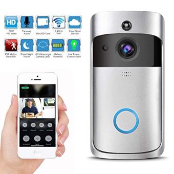 KuDiff Video Doorbell with LED Ring WiFi Smart Sonnette Vidéo sans