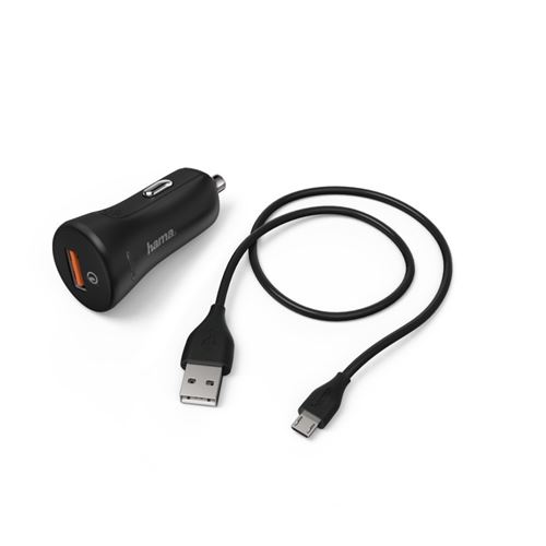 Pack Chargeur voiture + Câble data Micro-USB