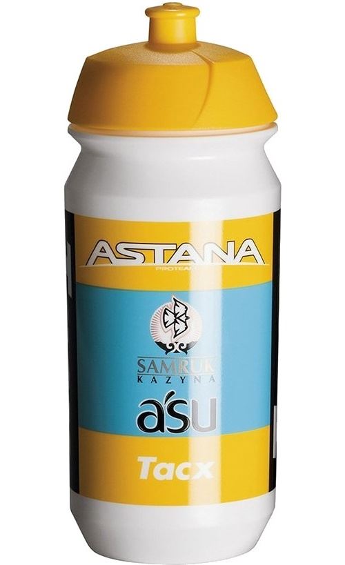 Tacx bouteille Astana jaune / blanc 500 ml