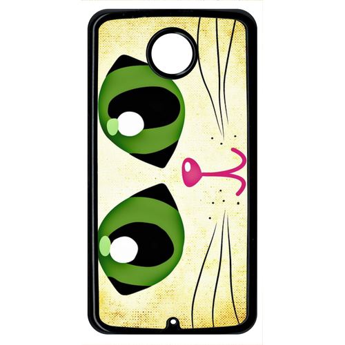Coque Yeux De Chat Vert Compatible Google Nexus 6 Transparent